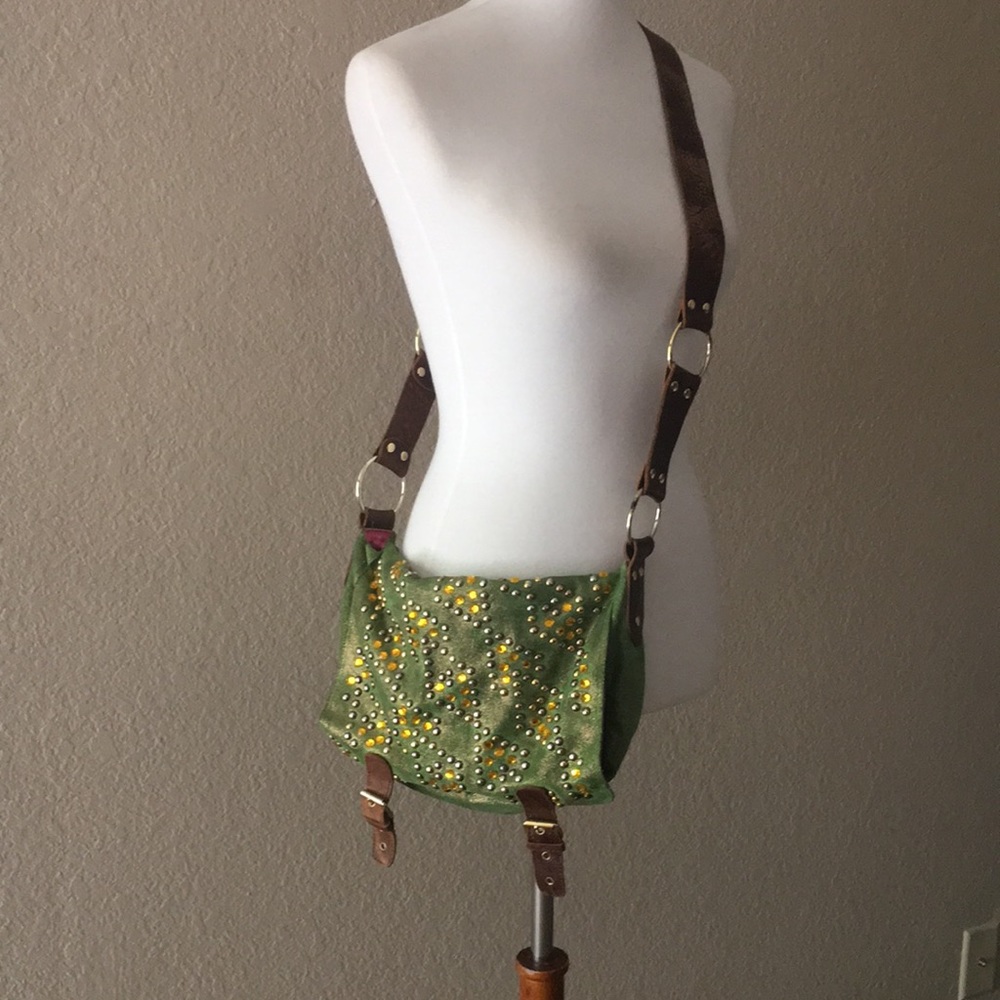 Betsey Johnson Crossbody suede leather bag